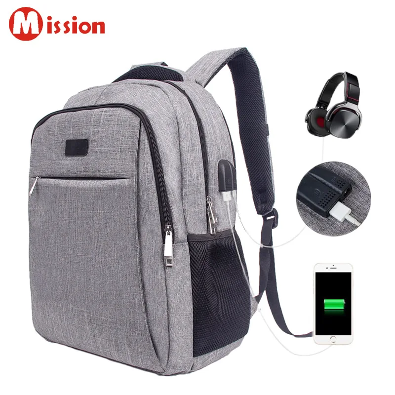 

Canvas Backpack Men's Customizable Backpack Computer Backpack Casual Travel Bag Multi-functional Waterproof School Bag