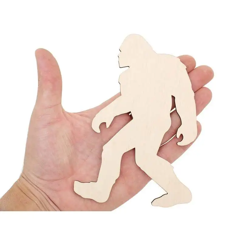 

Wooden Bigfoot Sasquatch Cutout (15cm) Shape Art Projects Craft Wood Decoration Gift Decoupage Ornament Unpainted 1121