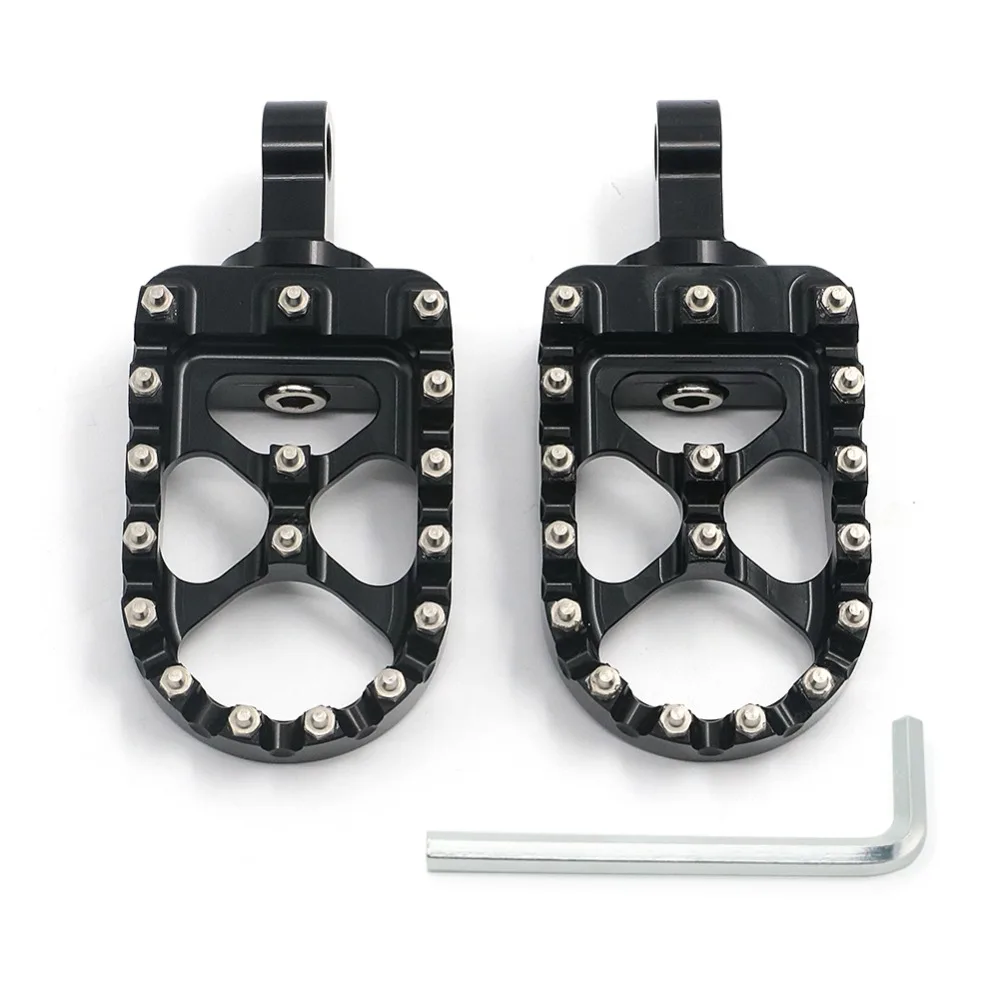 Широкие толстые подножки колышки для Harley Dyna 1993- Fatboy 1990- железа 883 2009- стиль внедорожный вращающийся