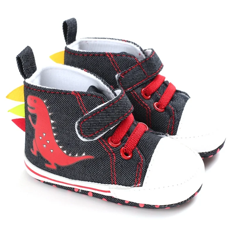 

Fashion Baby Boys Newborn First Walker Cartoon Print Anti-Slip Sneakers Toddler Soft Soled Kids Autumn Casual Shoes