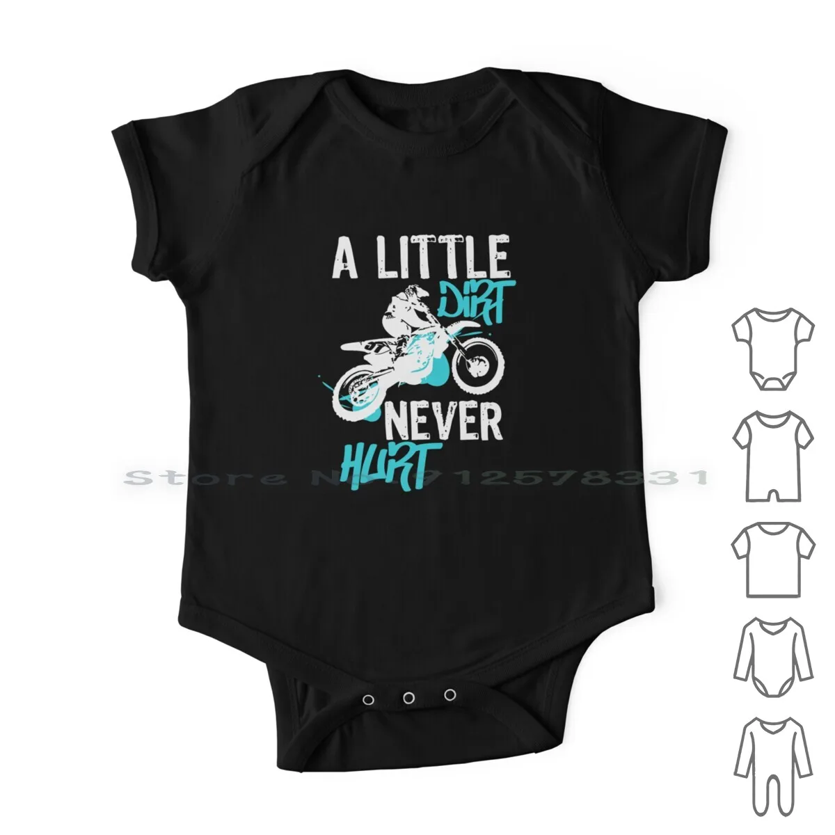 

Dirt Bike Or Motocross Mx Quote A Little Dirt Never Hurt Quote Newborn Baby Clothes Rompers Cotton Jumpsuits Dirtbike Dirt Bike