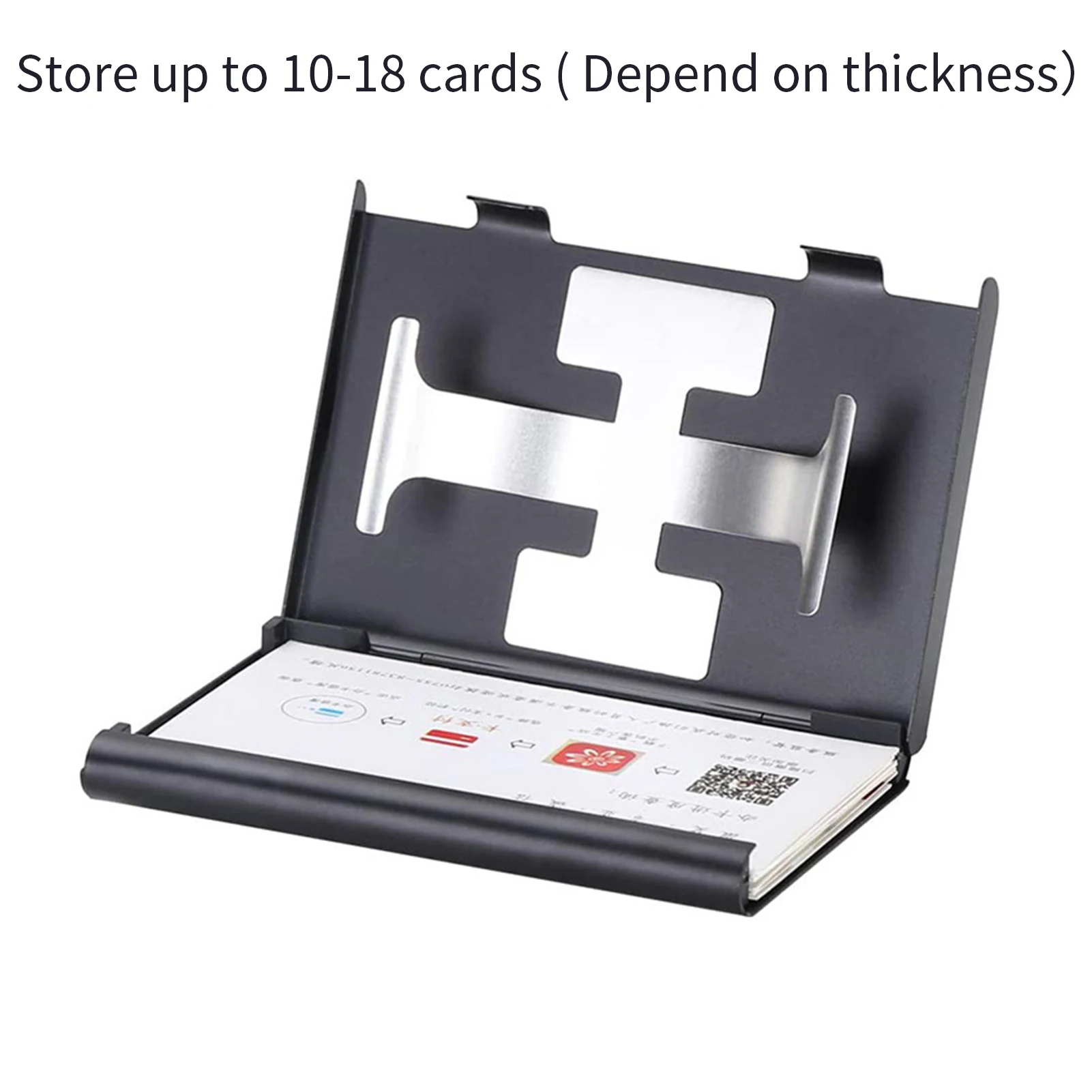 Business Card Holder Thumb-Drive Business Card Case Silde Out Business Card Holder Credit Card Case for Men Women 2
