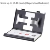 Business Card Holder Thumb-Drive Business Card Case Silde Out Business Card Holder Credit Card Case for Men Women 2