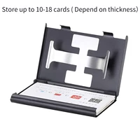 Business Card Holder Thumb-Drive Business Card Case Silde Out Business Card Holder Credit Card Case for Men Women 2