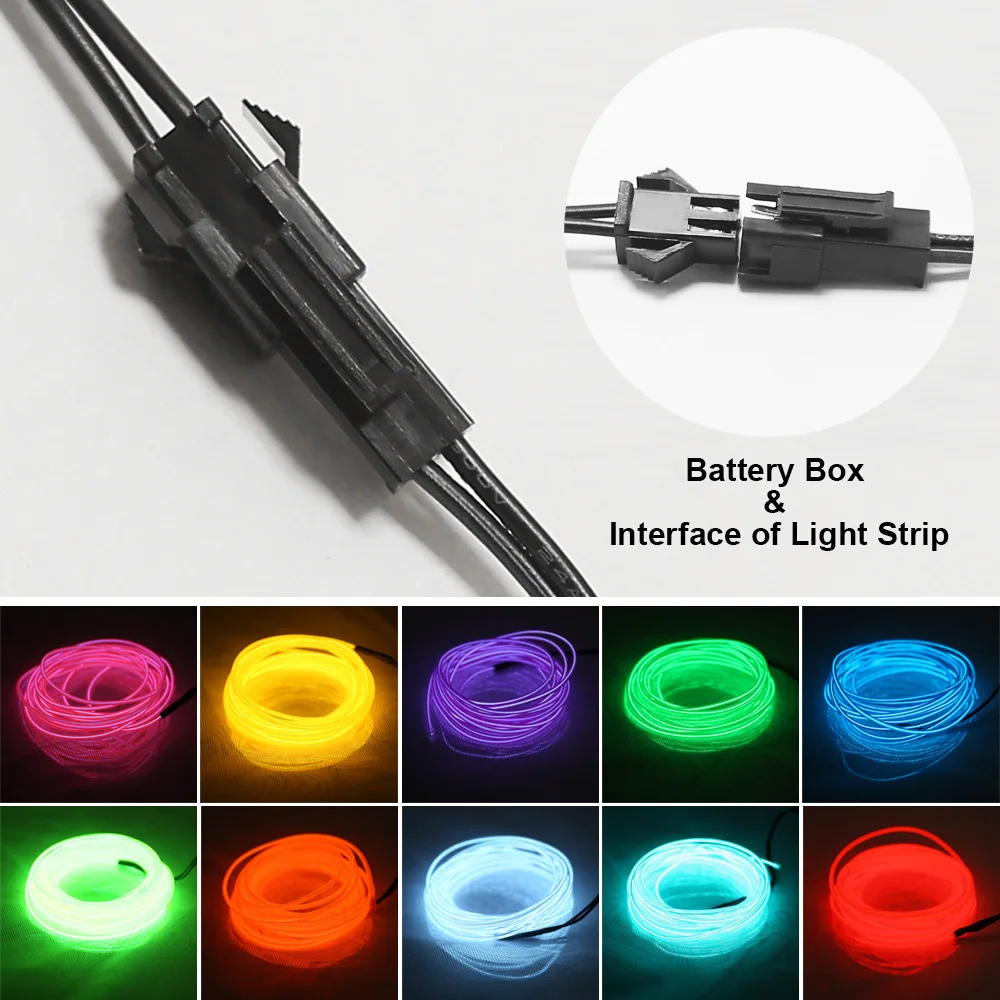 Neon Light El Led Neon Sign Wire Under Car Flexible Soft Tube Lights Christmas LED Strip Sign Anime/Body Woman/Rooms Rope Decor