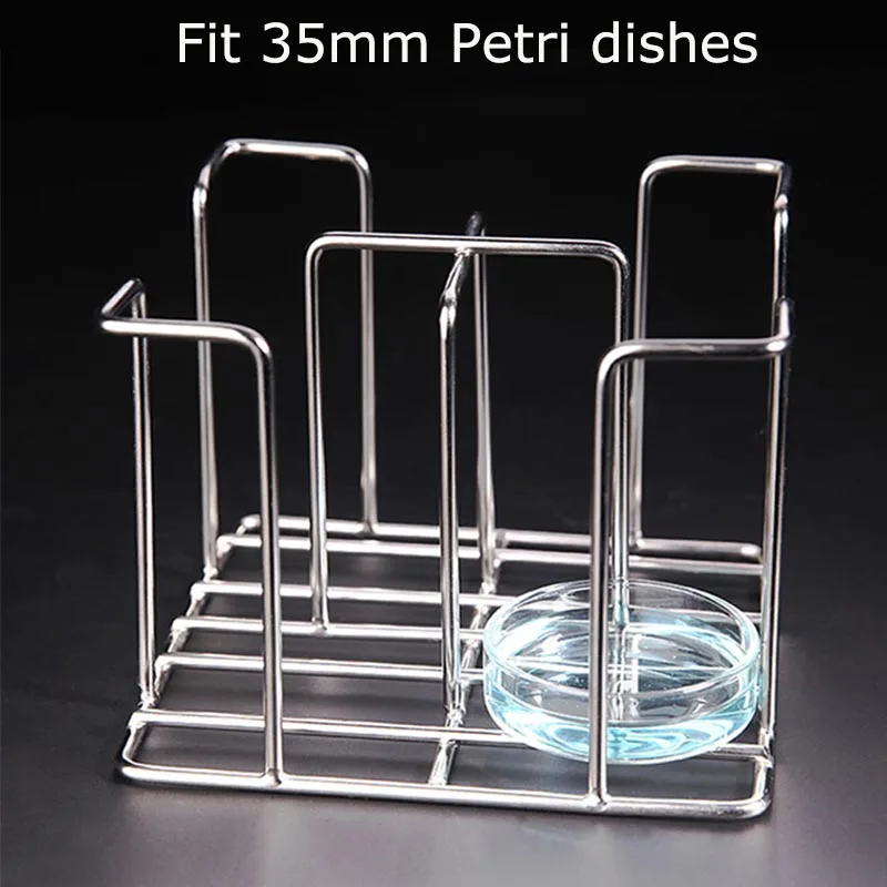 1pcsStainlessSteelPetriDishCarrierRack878791mmSizeFit35mmPetridishes.jpg
