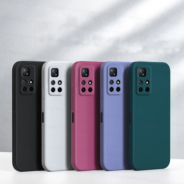 Funda Para Xiaomi Redmi Note 11s, Carcasa Trasera De Silicona Líquida A  Prueba De Golpes Para Teléfono Xiaomi Redmi Note 11 Pro - Carcasas Y  Estuches Para Móviles - AliExpress