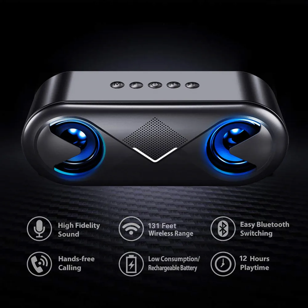 HYASIA портативный Bluetooth динамик глубокий бас беспроводной громкий открытый 5 0
