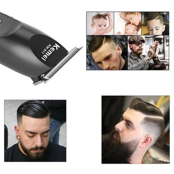

Cordless Hair Clipper Professional Trimmer Electric Hair Cutter Machine Shaving Hair Cutting Beard Trimmer cortapelos Kemei
