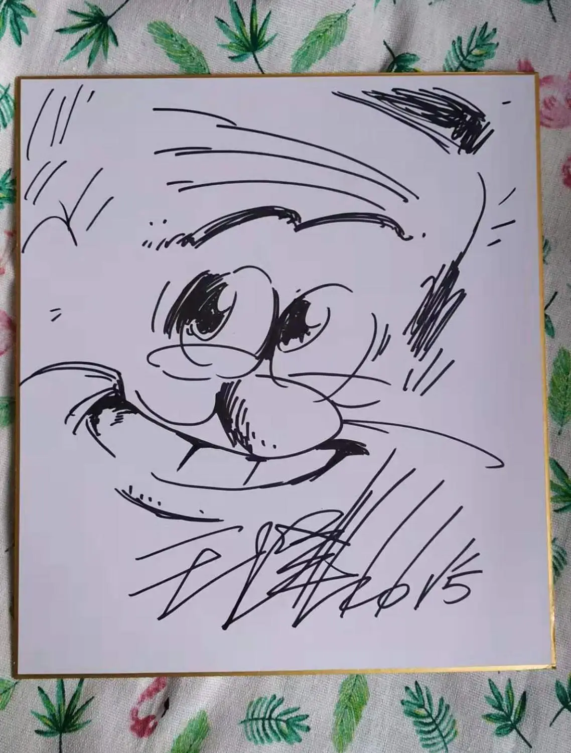 Старый мастер Q Wang Ze Shikishi художественная доска ручной рисунок подписанный ограниченный 112019C