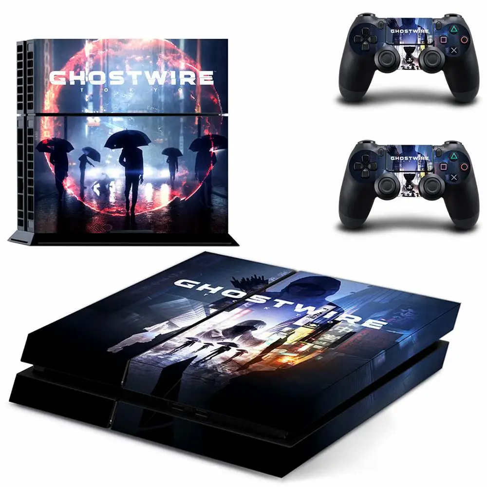 Наклейка s GhostWire: наклейка для PS4 PS 4 наклейка игровая станция 4 Pegatinas Adesivo для консоли playstation 4 и 2 контроллера