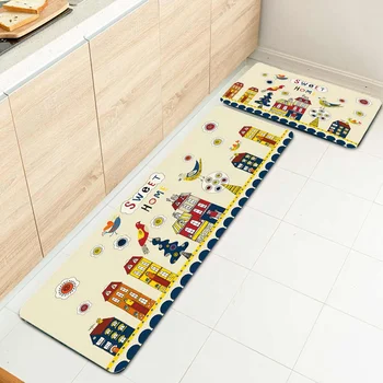 

Kitchen Carpets Terylene Floor Mats Large Floor Carpets Doormats Bedroom Tatami Waterproof Oilproof Kitchen Rugs