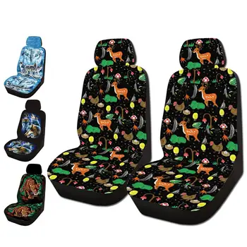 

Universal Car Front Seat Covers With Head Rest Cover Mesh Sponge Interior Accessories Full Cover Set For Car/Truck/Van