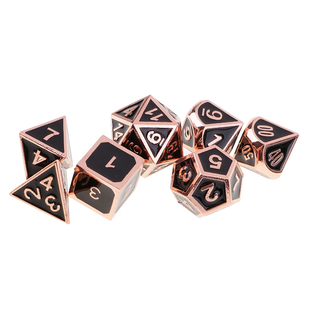 Лучшие эмаль многогранные кубики D4-D20 ролевые игры аксессуар 1,6 см 14 шт/2 набор