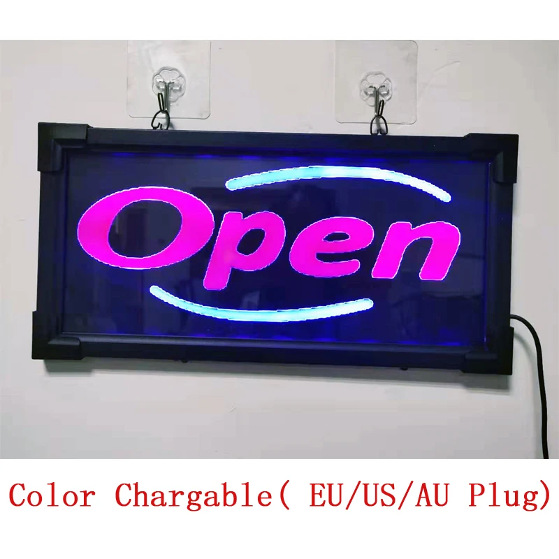 Led мигающая доска 8*16 дюймов индивидуальный логотип с подсветкой неоновые Светодиодные Открытые вывески для магазина бар кафе