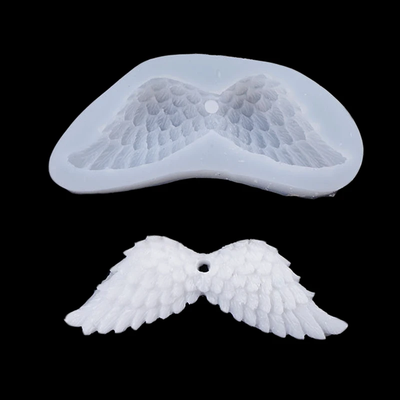 1 шт. 3D Крылья ангела кулон УФ силиконовая смола Плесень DIY ювелирные изделия кулон ожерелье плесень инструменты
