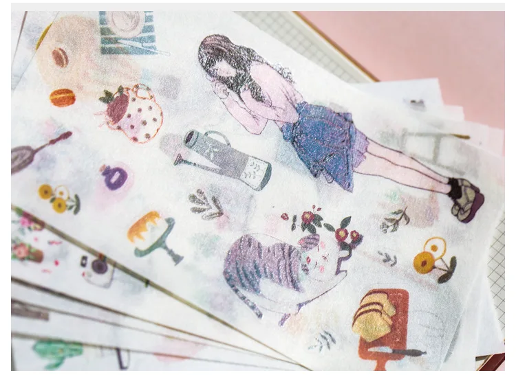 6 листов/1 лот Kawaii канцелярские наклейки s Love cat стикер книга дневник декоративная Мобильная Наклейка s Скрапбукинг DIY ремесло стикер s