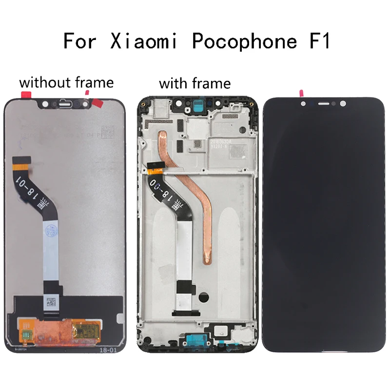 

6.18" Original For Xiaomi Pocophone F1 LCD Display Touch Screen digitizer replacement For POCO F1 Screen lcd display Repair kit