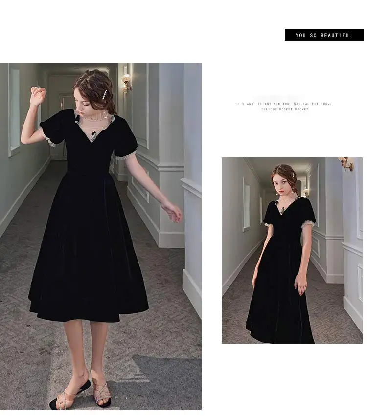 SSYFashion Новое красное вечернее платье русалки, зимнее винтажное велюровое тонкое платье с коротким шлейфом, Длинные вечерние платья для выпускного вечера, Vestidos De Noche