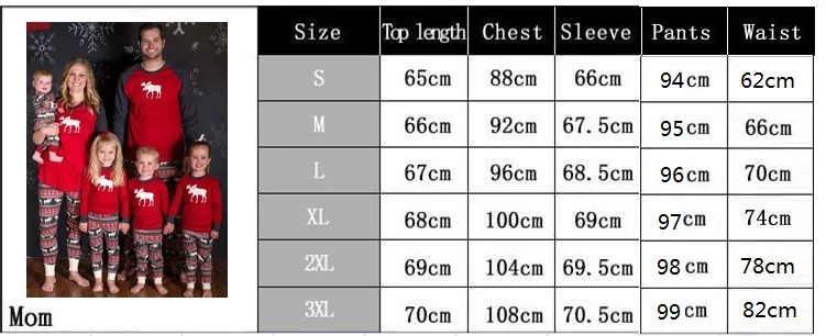 Family Matching Clothes Outfits Look Christmas Pajamas Set Father Mother Children's Sleepwear Clothing Christmas Family Pajamas