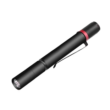 

New Flashlight Handy Pen Light Led Torch Lamp with Stainless Steel Clip Pocket Led Flashlight