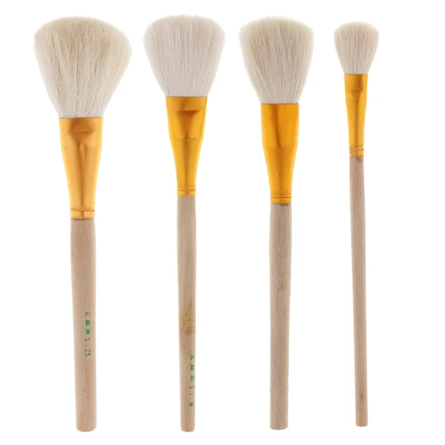 Chalk And Wax Paint Brush 4pcs Small Chalk Paint Brushes For Furniture  Furniture Crayon Brush For Wooden Metal Ceramics And - AliExpress