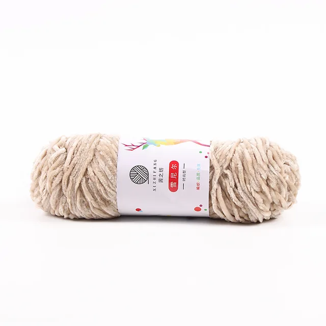 100G/Ball Skein Chunky Chenille Soft Crochet Velvet Knitting Wool Yarn CA