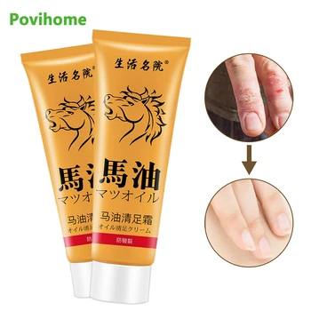

60g New Horse Oil Repair Foot Hand Cream Moisturizing Anti-Aging Whitening Cream Skincare Nourishing Crema for All Season P1056