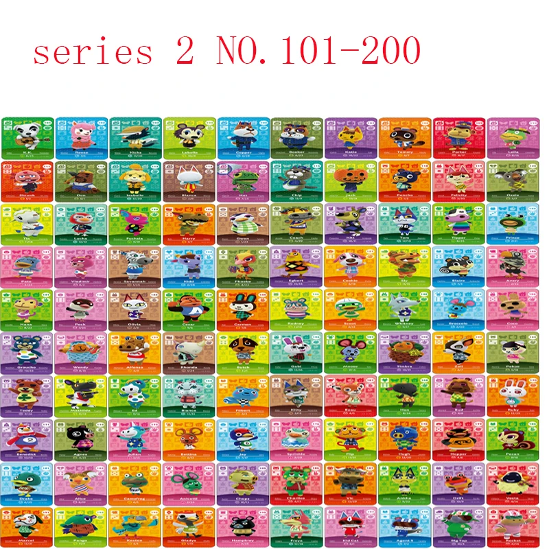 NO.101-127 Series 2 Animals Crossing Amiibo Cards Compatible Switch NS WIIU Game Tag NFC Set Carte Second Edition | Игрушки и хобби