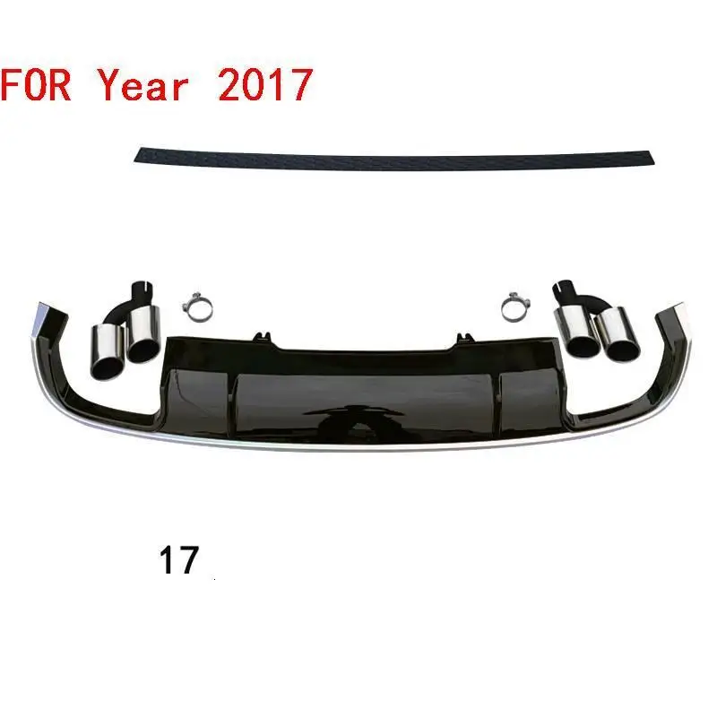 Automobile Exterior Decorative Mouldings Front Tuning Car Lip Rear Diffuser Bumpers 09 10 11 12 13 14 15 16 17 FOR Audi A4L