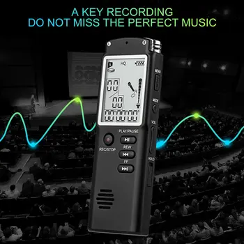 

Mini T60 Professional Voice Recording Device Time Display Large Screen Digital Voice Audio Recorder Dictaphone MP3 Player