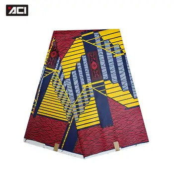 

ACI New Design Veritable Wax Block Prints Fabric 6 Yards African Print Java Veritable Wax African Ankara Fabrics Tissu Patchwork