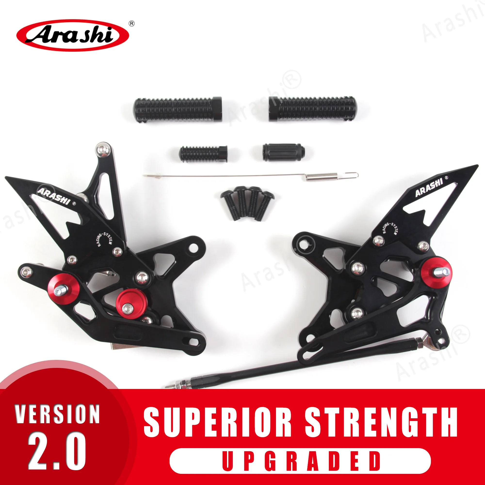 Араши для KAWASAKI NINJA ZX6R быстрой смены Rearset регулируемая подножка подножек ZX-6R ZX636 2015