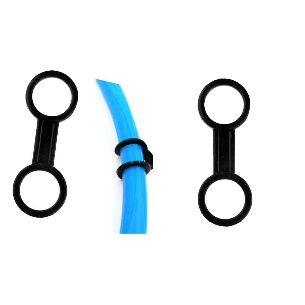 2Pcs Universal Scuba Diving Silicone Snorkel Keeper Holder Retainer Black - Dual Ring Type 2Pcs Universal Scuba Diving Silicone Snorkel Keeper Holder Retainer Black - Dual Ring Type