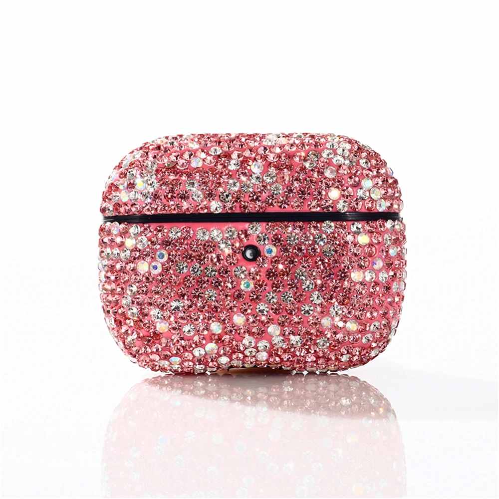 Совместимость с AirPods Pro Чехол Жесткий PC наушники крышка Bling Diamond противоударный защитный чехол сумка Coque Fundas