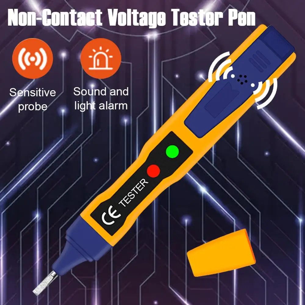 

Upgraded Non-Contact Voltage Tester Pen Electric Voltage Indicator Socket Outlet Live Wire Checker Breakpoint Detector