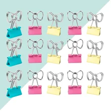 Clips pour documents précis, 1 ensemble/20 pièces, belle forme, Design, décoration, Clips pour dossiers de bureau (couleur aléatoire)