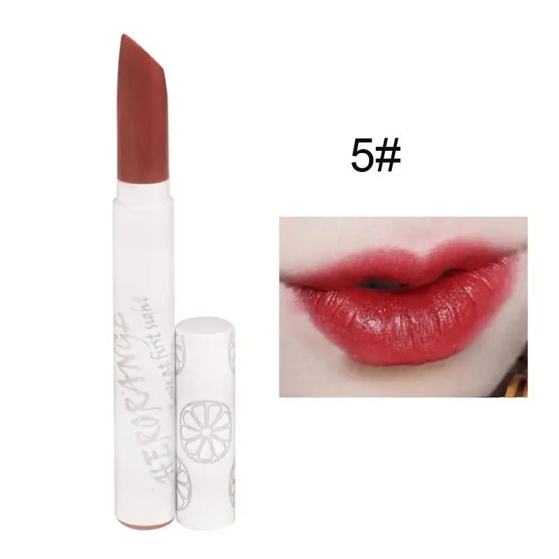 Beauty Lips Color Lipstick Non-stick Cup Matte Lip Stick Waterproof Makeup Red Batom Pencil Velvet Lipsticks - Цвет: 5