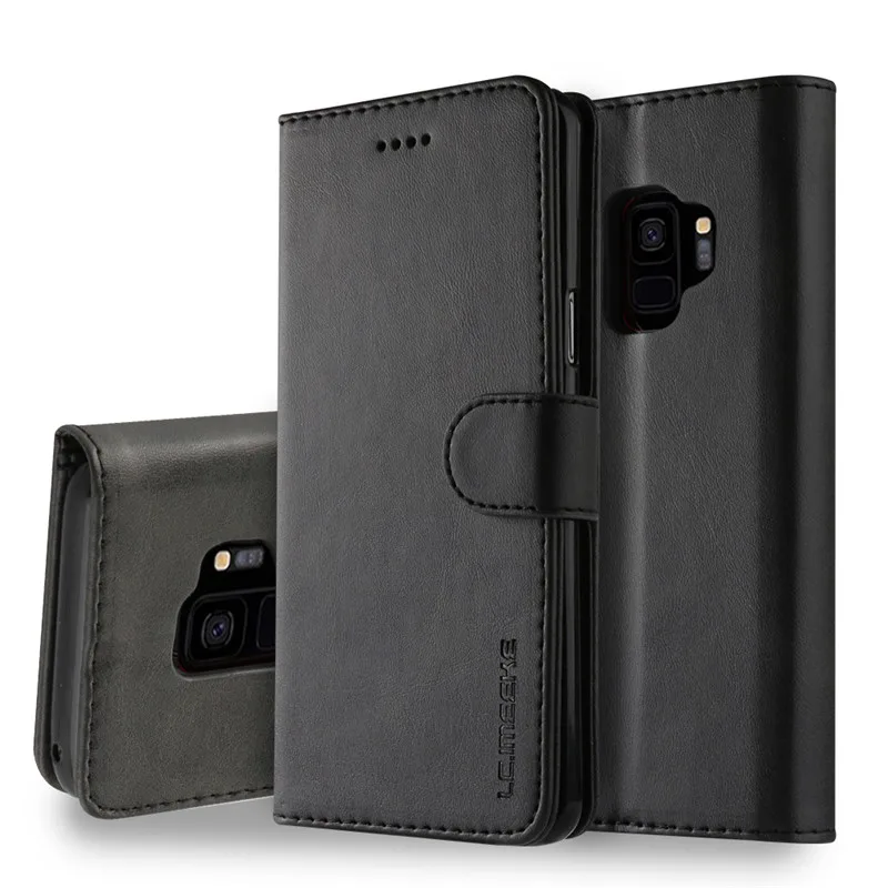 For Samsung Galaxy S10 Case Leather Flip Wallet Cover For Galaxy S6 S7 S8 S9 S10 S10E Note 8 9 10 Plus S6 Edge S7 Edge S10 5G