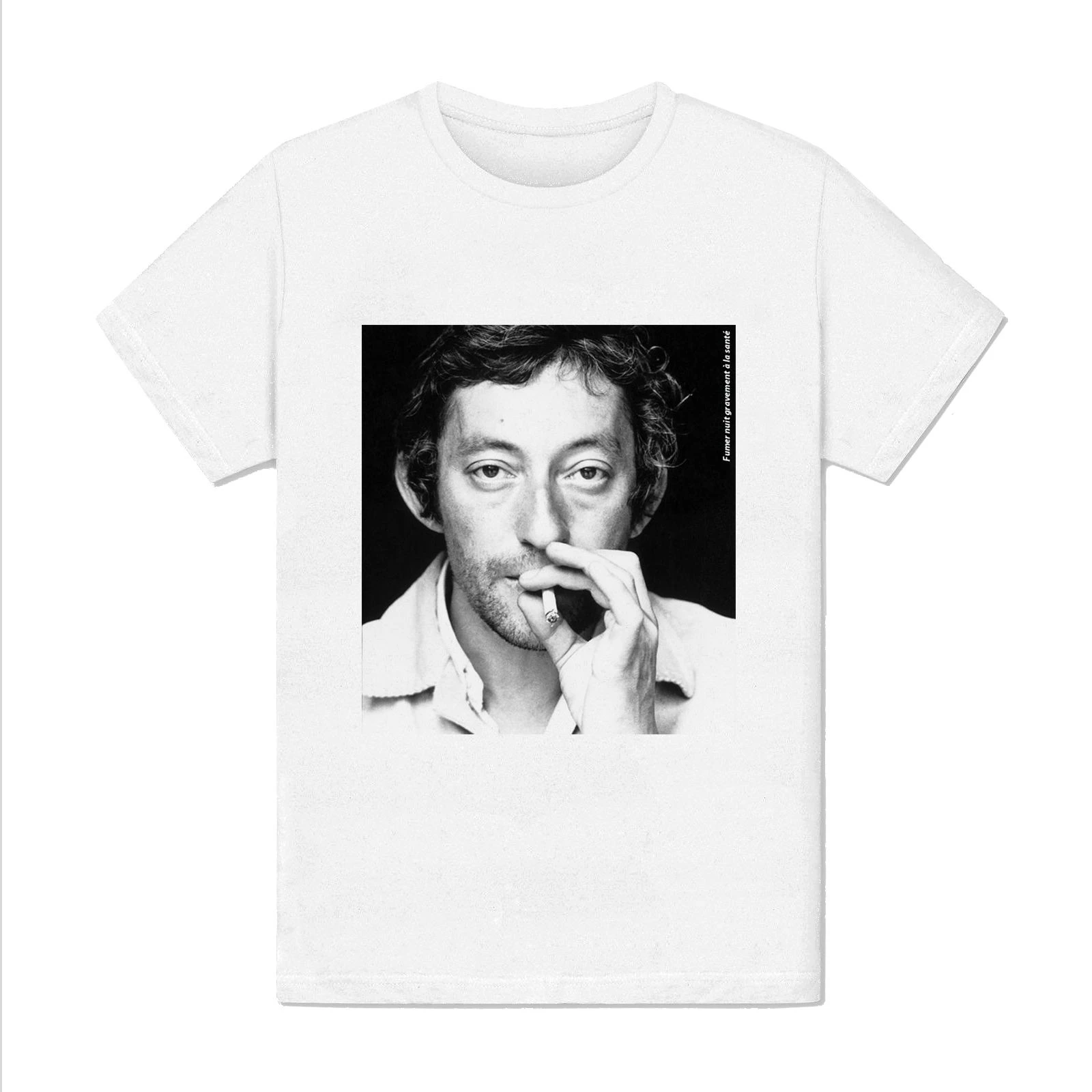 Homme Serge Gainsbourg Portrait Chanteur Francais Clope Fumer Star Men S T Shirt Aliexpress
