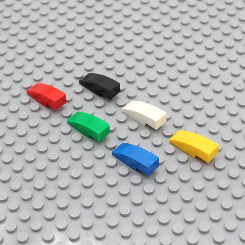 Moc склон изогнутый 3x1 без шпилек 50950 Arc DIY креативные просвечивающие Блоки Кирпичи