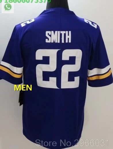 Vikings Мужские взрослые Джерси 14 Стефон диггз 19 adam thielen 22 чехол Keenum 7 Harrison 33 Dalvin Cook Smith Adam Minnesota - Цвет: For men