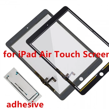 

AAA+ Replacement Screen for iPad Air & 5 2017 Touch Digitizer Assembly with adhesive A1474 A1475 A1476 A1822 A1823,Black White