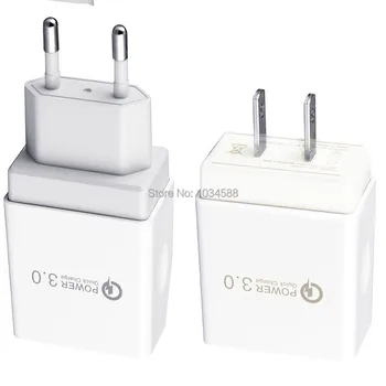 

Single USB Port QC3.0 Eu US Ac Home Travel Fast Quick Wall Charger For iphone 8 X Xr Samsung Android phone pc