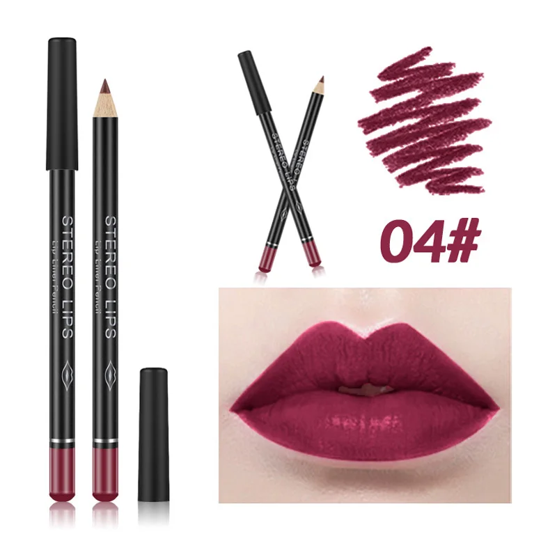 Карандаш Lipliner, стойкий Водостойкий карандаш для бровей, косметический карандаш для губ, карандаш для губ, контур для губ, красота, макияж - Цвет: Color 4