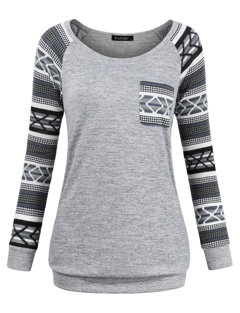 

Women Cotton Knitted Long Sleeve Lightweight Tunic Sweatshirt Tops