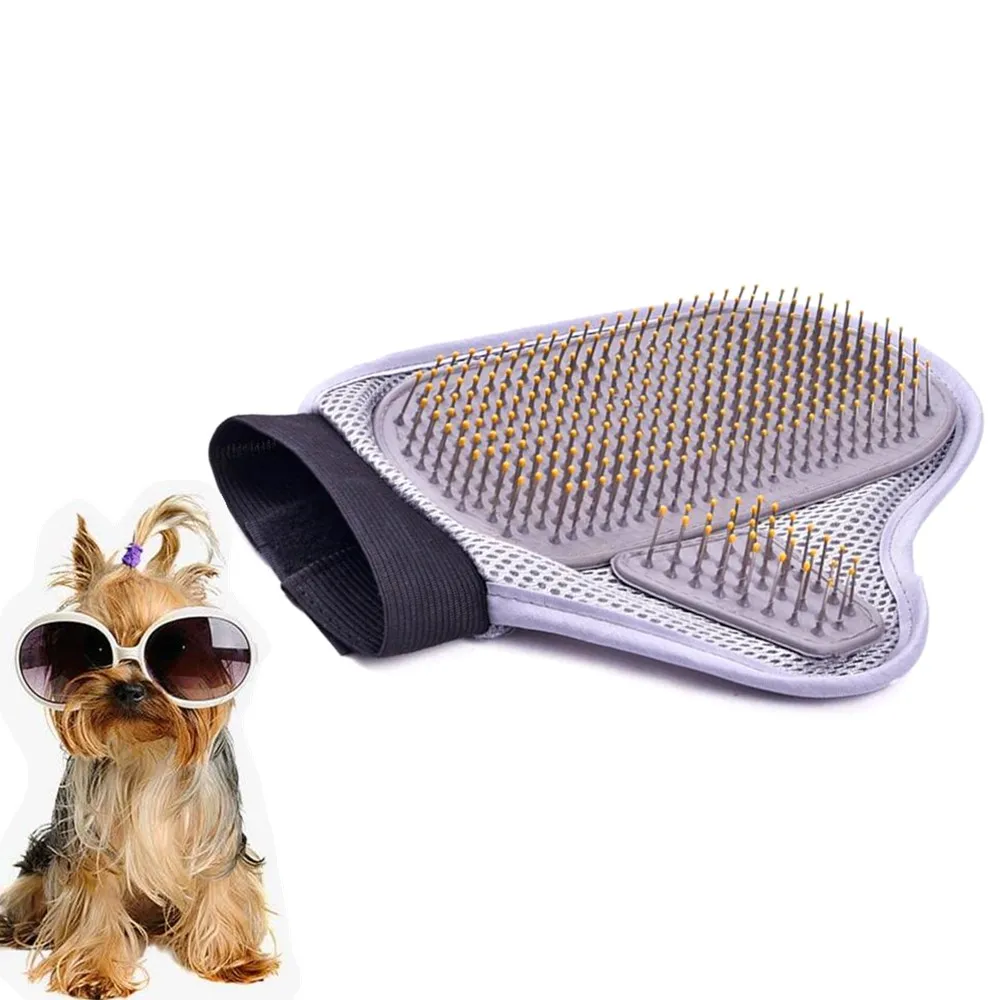 

Pet Dog Cat Massage Gloves Grooming Bath Brush Comb Rubber Remove Float Needle Comb Pet Bath Tools