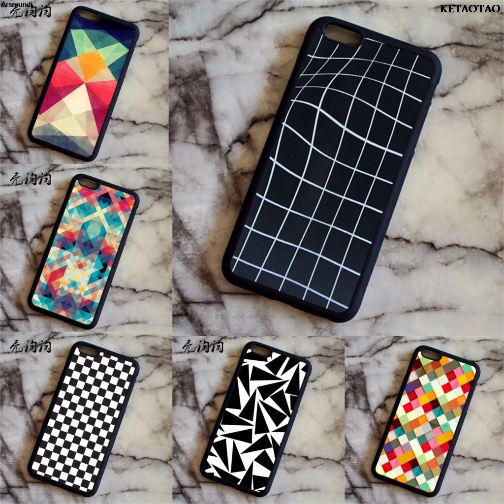 KETAOTAO Geometry Hull Colorful Color Smoke Weed Gift Dynamic grid Phone Cases for Samsung S8 Note Case Soft TPU Rubber Silicone |