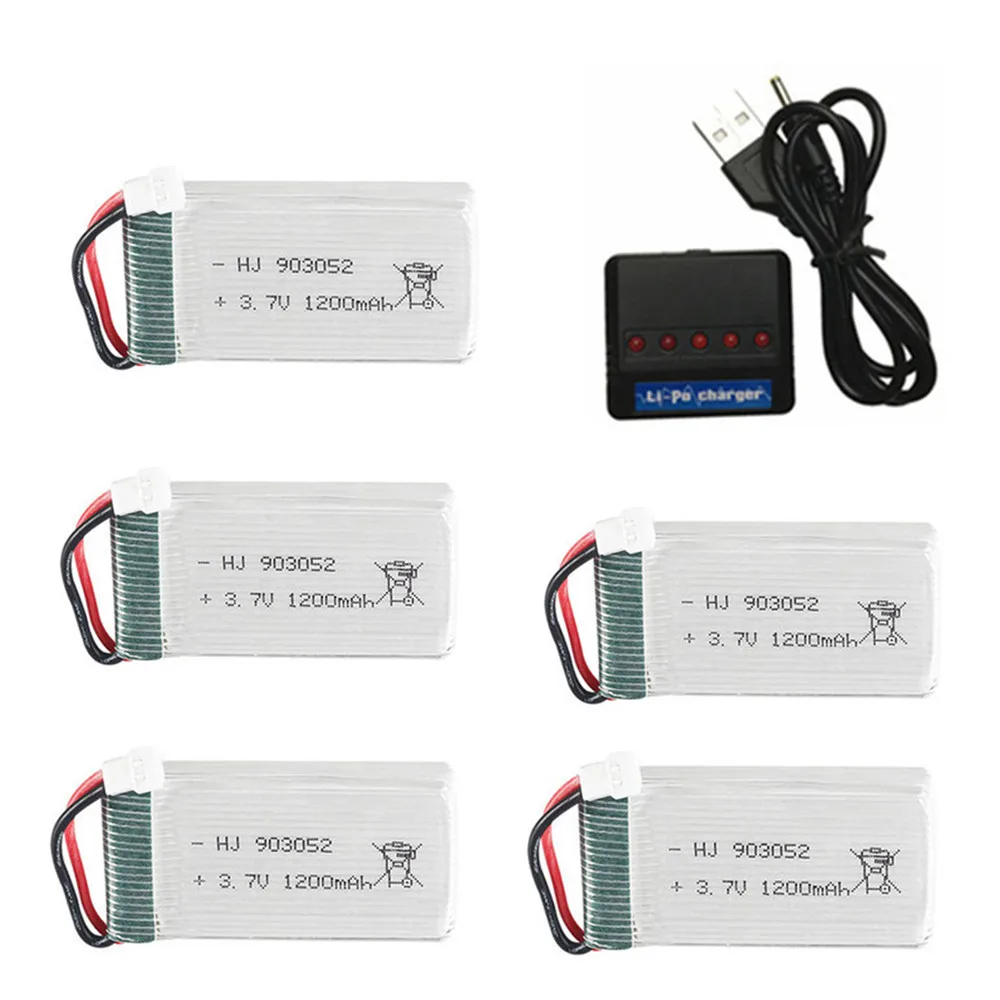 3 7 V 1200mAh и зарядное устройство для SYMA X5 X5C X5SC X5SH X5S M18 H5P HQ898B 859B T64 T04 X5HC X5HW RC Quadcopter