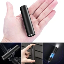 

SecurityIng Portable Mini Flashlight Zoomable Strong Light 4 Modes Aluminum Alloy USB Charging Built-in 14500 Lithium Battery